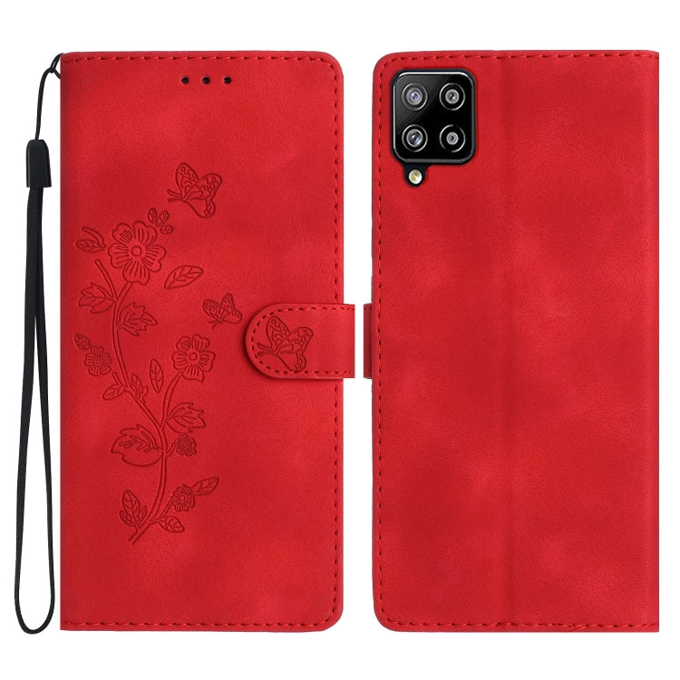 Custodia portafoglio in pelle con motivo farfalla per Samsung Gal