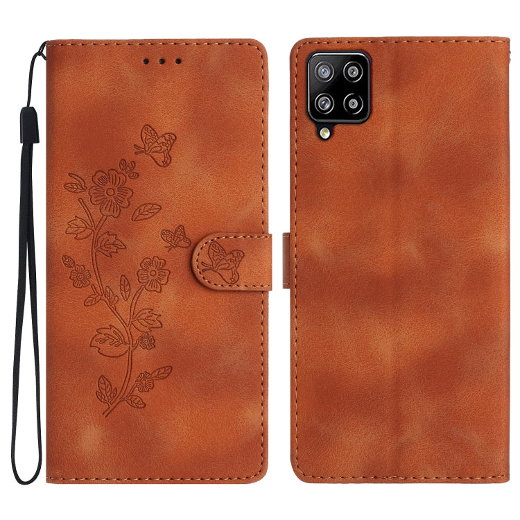 Custodia portafoglio in pelle con motivo farfalla per Samsung Gal