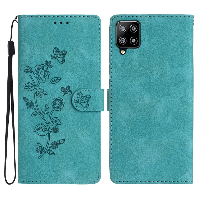 Custodia portafoglio in pelle con motivo farfalla per Samsung Gal