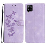 Custodia portafoglio in pelle con motivo farfalla per Samsung Gal