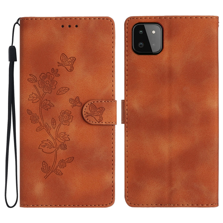 Custodia portafoglio in pelle con motivo farfalla per Samsung Gal