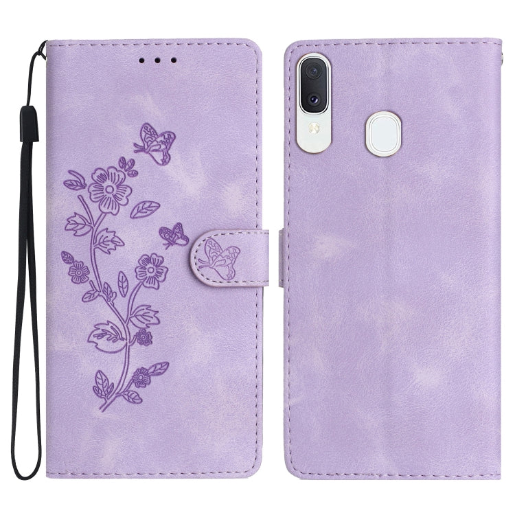 Custodia portafoglio in pelle con farfalla per Galaxy Note10+