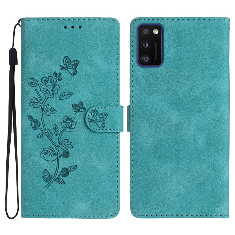 Custodia portafoglio in pelle con farfalla per Samsung Galaxy S22