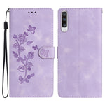 Custodia portafoglio in pelle con farfalla per Samsung Galaxy