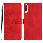 Custodia portafoglio in pelle con farfalla per Galaxy Note10+