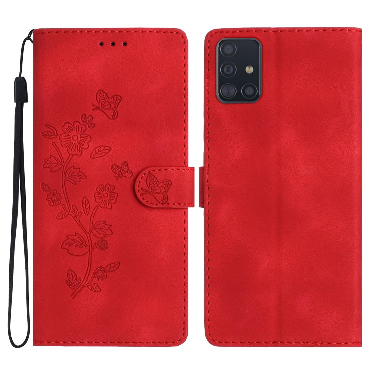 Custodia portafoglio in pelle con motivo farfalla per Samsung Gal