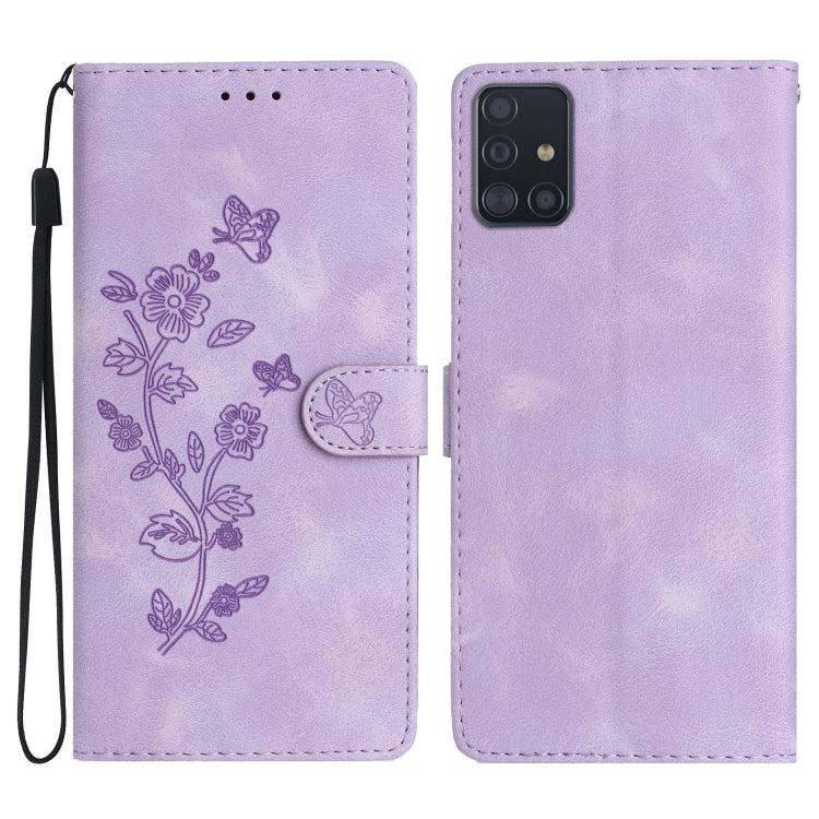 Custodia portafoglio in pelle con motivo farfalla per Samsung Gal