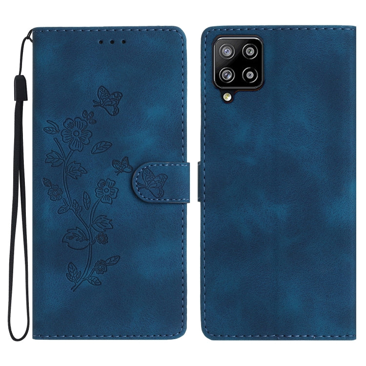 Custodia portafoglio in pelle con farfalla per Samsung Galaxy S22