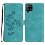 Custodia portafoglio in pelle con farfalla per Samsung Galaxy S22