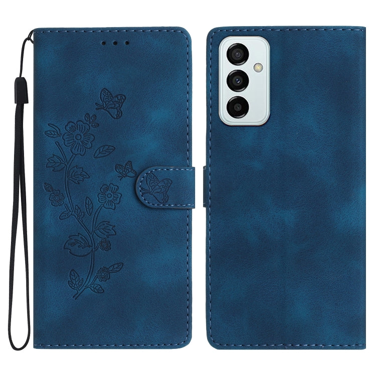 Custodia portafoglio in pelle con motivo farfalla per Samsung