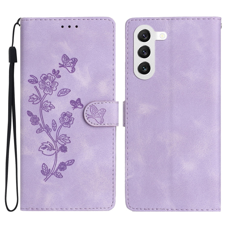 Custodia portafoglio in pelle con motivo farfalla per Samsung Gal