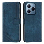 Custodia per telefono in pelle con motivo a righe Skin Feel con cordino, For Realme 14 Pro+, For Realme 14 Pro, For Realme C75 / V60 Pro, For Realme C63