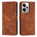 Custodia per telefono in pelle con motivo a righe Skin Feel con cordino, For Realme Narzo 80 Lite 4G, For Realme 15 / 15 Pro, For Realme C71 4G, For Realme 14 / P3 5G / 14T 5G