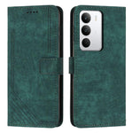 Custodia per telefono in pelle con motivo a righe Skin Feel con cordino, For Realme Narzo 80 Lite 4G, For Realme 15 / 15 Pro, For Realme C71 4G, For Realme 14 / P3 5G / 14T 5G
