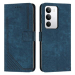 Custodia per telefono in pelle con motivo a righe Skin Feel con cordino, For Realme Narzo 80 Lite 4G, For Realme 15 / 15 Pro, For Realme C71 4G, For Realme 14 / P3 5G / 14T 5G