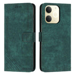Custodia per telefono in pelle con motivo a righe Skin Feel con cordino, For Realme Narzo 80 Lite 4G, For Realme 15 / 15 Pro, For Realme C71 4G, For Realme 14 / P3 5G / 14T 5G