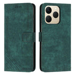Custodia per telefono in pelle con motivo a righe Skin Feel con cordino, For Realme 16 Pro 5G, For Realme C85 5G / 15x 5G India, For Realme C85 Pro 4G, For Realme 15T 5G