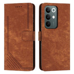 Custodia per telefono in pelle con motivo a righe Skin Feel con cordino, For Realme 16 Pro 5G, For Realme C85 5G / 15x 5G India, For Realme C85 Pro 4G, For Realme 15T 5G
