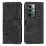 Custodia per telefono in pelle con motivo a righe Skin Feel con cordino, For Realme 16 Pro 5G, For Realme C85 5G / 15x 5G India, For Realme C85 Pro 4G, For Realme 15T 5G
