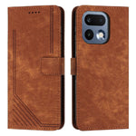 Custodia per telefono in pelle con motivo a righe Skin Feel con cordino, For Realme 16 Pro 5G, For Realme C85 5G / 15x 5G India, For Realme C85 Pro 4G, For Realme 15T 5G