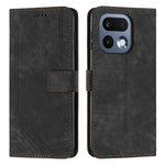 Custodia per telefono in pelle con motivo a righe Skin Feel con cordino, For Realme 16 Pro 5G, For Realme C85 5G / 15x 5G India, For Realme C85 Pro 4G, For Realme 15T 5G