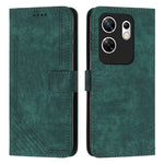 Custodia per telefono in pelle con motivo a righe Skin Feel con cordino, For Infinix Zero 30 4G, For Infinix Zero 30 5G, For Infinix Hot 30 Play NFC, For Infinix Note 30/Note 30 5G