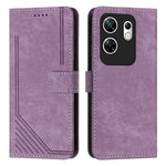 Custodia per telefono in pelle con motivo a righe Skin Feel con cordino, For Infinix Zero 30 4G, For Infinix Zero 30 5G, For Infinix Hot 30 Play NFC, For Infinix Note 30/Note 30 5G