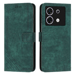 Custodia per telefono in pelle con motivo a righe Skin Feel con cordino, For Infinix Zero 30 4G, For Infinix Zero 30 5G, For Infinix Hot 30 Play NFC, For Infinix Note 30/Note 30 5G