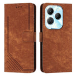 Custodia per telefono in pelle con motivo a righe Skin Feel con cordino, For Infinix Note 40 4G, For Infinix Hot 40 / 40 Pro, For Infinix Hot 40i, For Infinix Smart 8