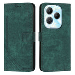Custodia per telefono in pelle con motivo a righe Skin Feel con cordino, For Infinix Note 40 4G, For Infinix Hot 40 / 40 Pro, For Infinix Hot 40i, For Infinix Smart 8