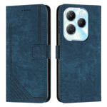 Custodia per telefono in pelle con motivo a righe Skin Feel con cordino, For Infinix Note 40 4G, For Infinix Hot 40 / 40 Pro, For Infinix Hot 40i, For Infinix Smart 8