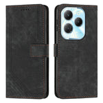 Custodia per telefono in pelle con motivo a righe Skin Feel con cordino, For Infinix Note 40 4G, For Infinix Hot 40 / 40 Pro, For Infinix Hot 40i, For Infinix Smart 8