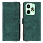 Custodia per telefono in pelle con motivo a righe Skin Feel con cordino, For Infinix Note 40 4G, For Infinix Hot 40 / 40 Pro, For Infinix Hot 40i, For Infinix Smart 8
