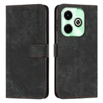 Custodia per telefono in pelle con motivo a righe Skin Feel con cordino, For Infinix Note 40 4G, For Infinix Hot 40 / 40 Pro, For Infinix Hot 40i, For Infinix Smart 8