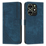 Custodia per telefono in pelle con motivo a righe Skin Feel con cordino, For Infinix Note 40 4G, For Infinix Hot 40 / 40 Pro, For Infinix Hot 40i, For Infinix Smart 8