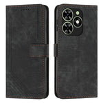 Custodia per telefono in pelle con motivo a righe Skin Feel con cordino, For Infinix Note 40 4G, For Infinix Hot 40 / 40 Pro, For Infinix Hot 40i, For Infinix Smart 8