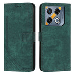Custodia per telefono in pelle con motivo a righe Skin Feel con cordino, For Infinix Hot 50 Pro+ 4G, For Infinix Note 40 5G, For Infinix GT 20 Pro, For Infinix Note 40 Pro 4G / 5G