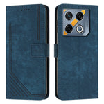 Custodia per telefono in pelle con motivo a righe Skin Feel con cordino, For Infinix Hot 50 Pro+ 4G, For Infinix Note 40 5G, For Infinix GT 20 Pro, For Infinix Note 40 Pro 4G / 5G