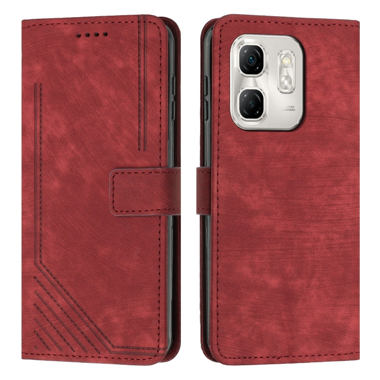 Custodia per telefono in pelle con motivo a righe Skin Feel con cordino, For Infinix Note 50 Pro+, For Infinix Note 50 4G / 50 Pro 4G, For Infinix Hot 50 Pro 4G, For Infinix Hot 50i