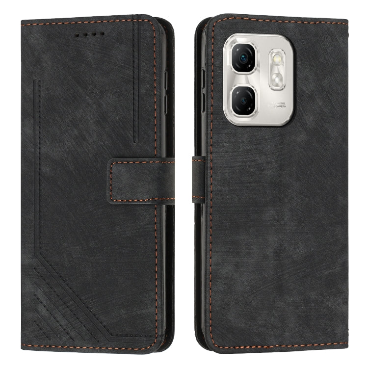 Custodia per telefono in pelle con motivo a righe Skin Feel con cordino, For Infinix Note 50 Pro+, For Infinix Note 50 4G / 50 Pro 4G, For Infinix Hot 50 Pro 4G, For Infinix Hot 50i