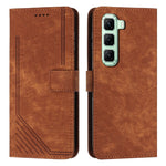 Custodia per telefono in pelle con motivo a righe Skin Feel con cordino, For Infinix Note 50 Pro+, For Infinix Note 50 4G / 50 Pro 4G, For Infinix Hot 50 Pro 4G, For Infinix Hot 50i