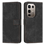 Custodia per telefono in pelle con motivo a righe Skin Feel con cordino, For Infinix Smart 10 4G, For Infinix GT 30 Pro, For Infinix Note 50s, For Infinix Note 50x