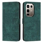Custodia per telefono in pelle con motivo a righe Skin Feel con cordino, For Infinix Smart 10 4G, For Infinix GT 30 Pro, For Infinix Note 50s, For Infinix Note 50x