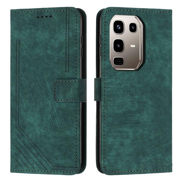 Custodia per telefono in pelle con motivo a righe Skin Feel con cordino, For Infinix Smart 10 4G, For Infinix GT 30 Pro, For Infinix Note 50s, For Infinix Note 50x