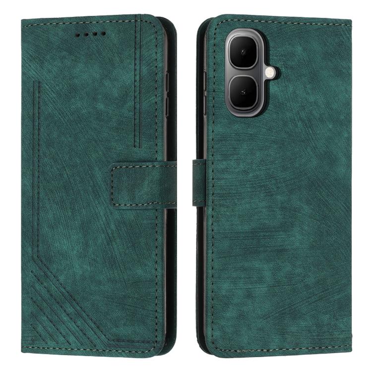 Custodia per telefono in pelle con motivo a righe Skin Feel con cordino, For Infinix Smart 10 4G, For Infinix GT 30 Pro, For Infinix Note 50s, For Infinix Note 50x