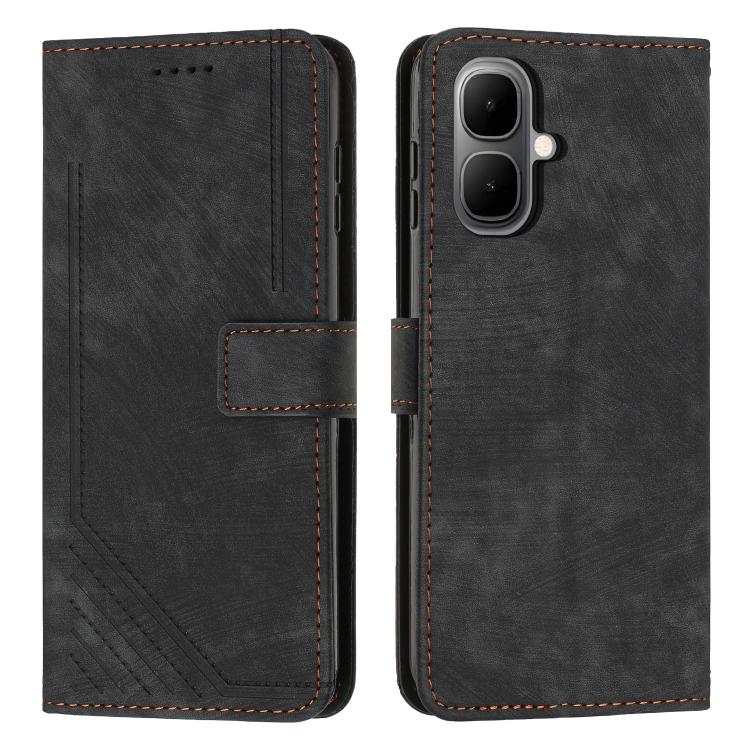Custodia per telefono in pelle con motivo a righe Skin Feel con cordino, For Infinix Smart 10 4G, For Infinix GT 30 Pro, For Infinix Note 50s, For Infinix Note 50x