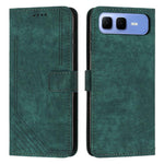 Custodia per telefono in pelle con motivo a righe Skin Feel con cordino, For Infinix Hot 60 4G / Hot 60i 4G, For Infinix Hot 60 Pro+ 4G, For Infinix Hot 60 Pro 4G, For Infinix Smart 10 Plus 4G