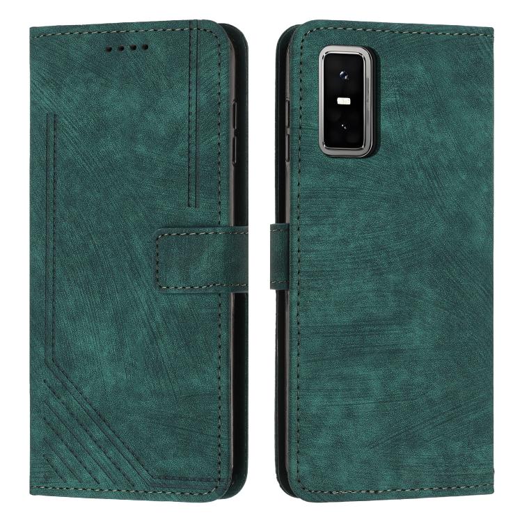 Custodia per telefono in pelle con motivo a righe Skin Feel con cordino, For Infinix Smart 10 4G, For Infinix GT 30 Pro, For Infinix Note 50s, For Infinix Note 50x