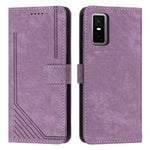Custodia per telefono in pelle con motivo a righe Skin Feel con cordino, For Infinix Smart 10 4G, For Infinix GT 30 Pro, For Infinix Note 50s, For Infinix Note 50x