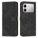 Custodia per telefono in pelle con motivo a righe Skin Feel con cordino, For Infinix Hot 70 5G, For Infinix Note Edge 5G, For Infinix Smart 20 4G, For Infinix Note 60 / 60 Pro 5G